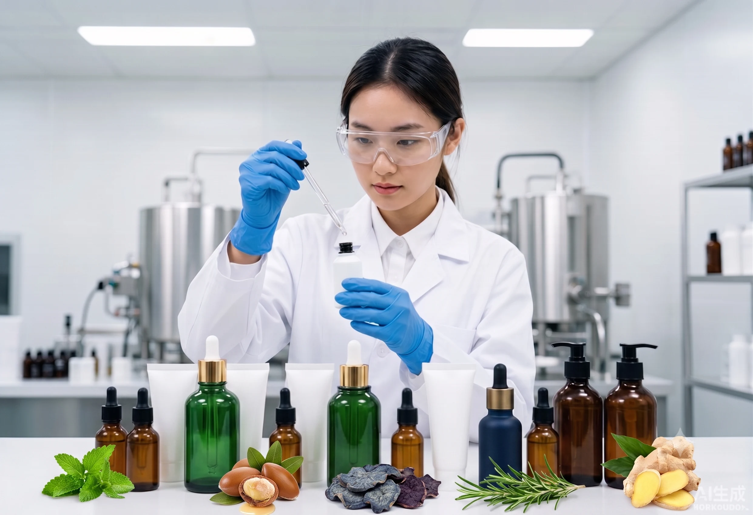 Rayzura cosmetic manufacturing team and products
