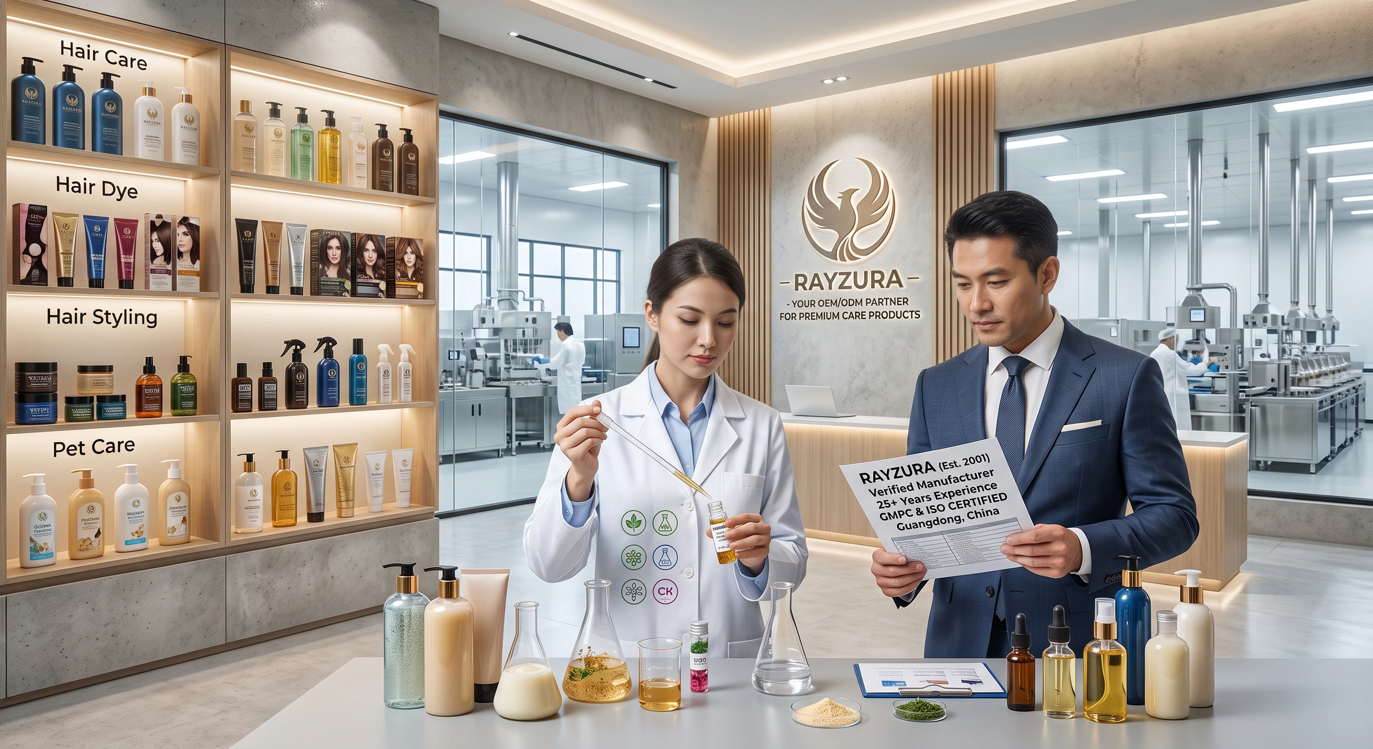 Rayzura OEM and ODM research, manufacturing, and personal care product capabilities