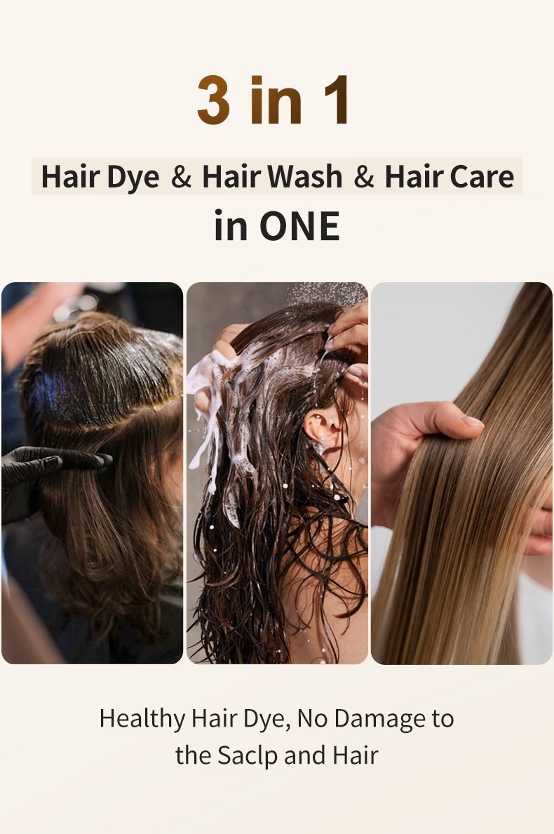 NUSPA Hair Color Shampoo (Black & Brown)