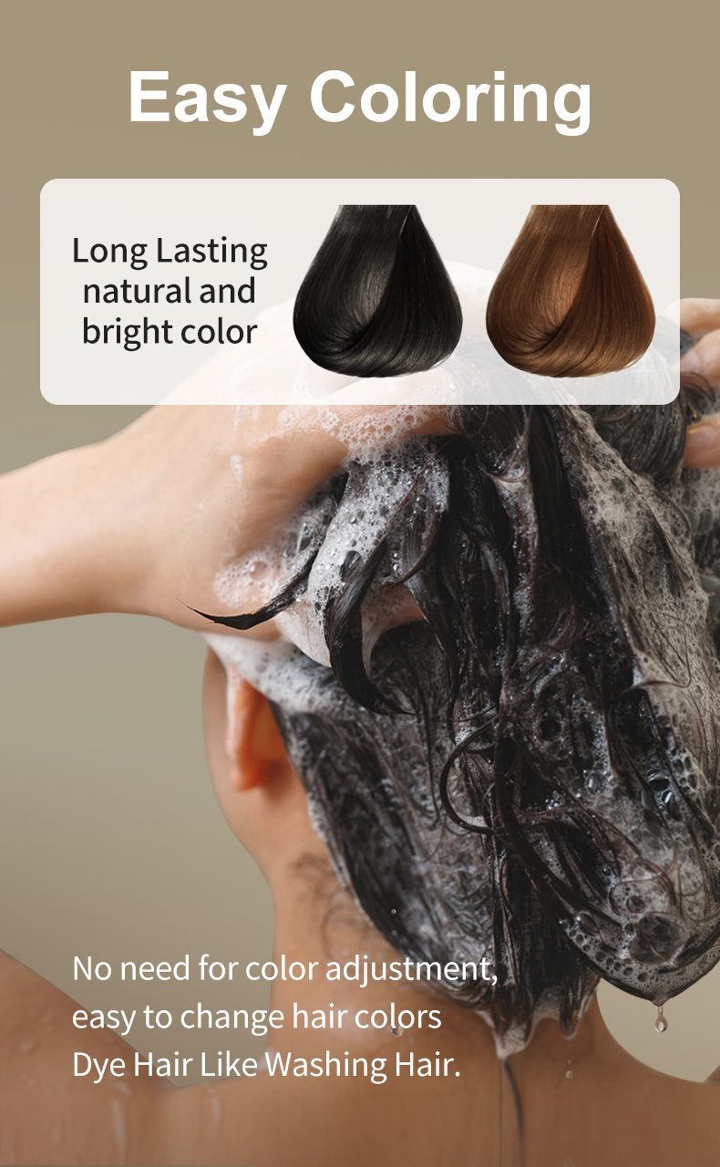 NUSPA Hair Color Shampoo (Black & Brown)