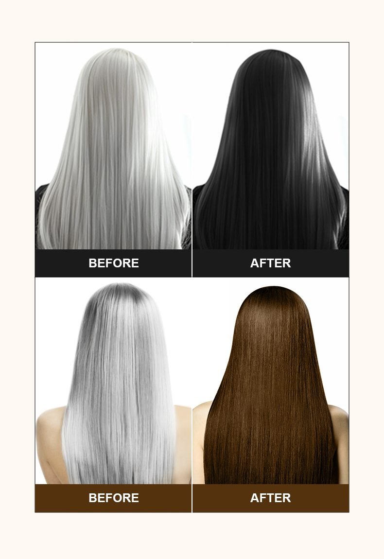 NUSPA Hair Color Shampoo (Black & Brown)