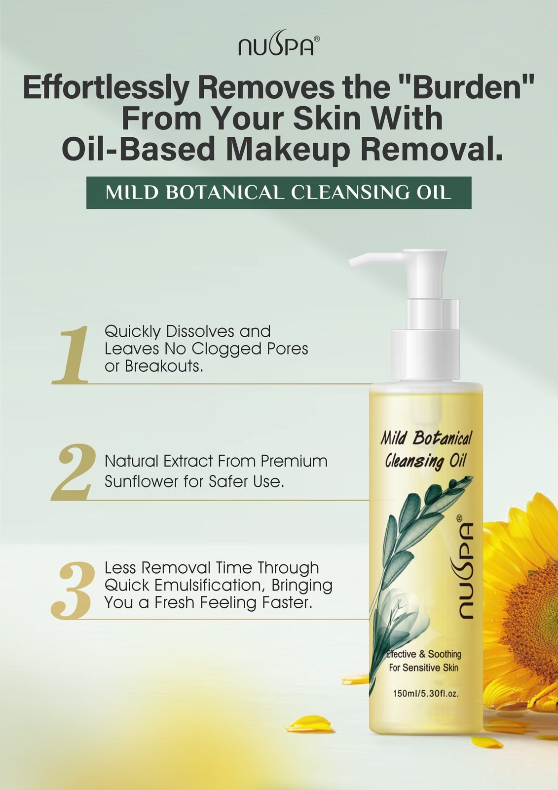 NUSPA Sunflower Cleansing Oil
