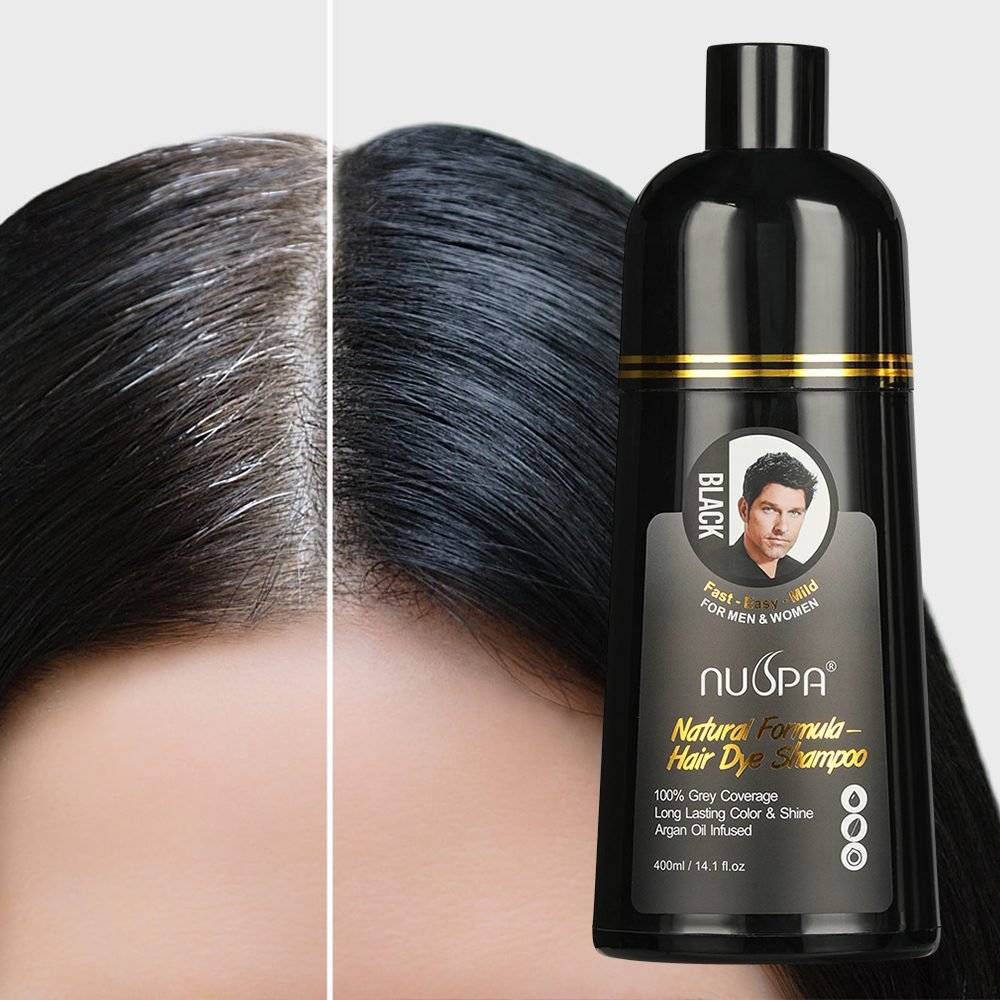 NUSPA Hair Color Shampoo (Black & Brown)