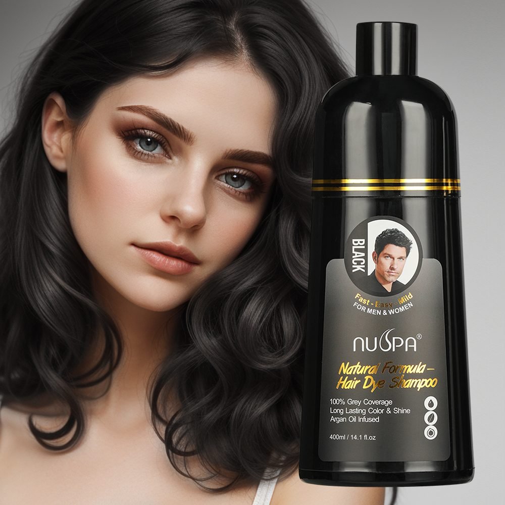 NUSPA Hair Color Shampoo (Black & Brown)