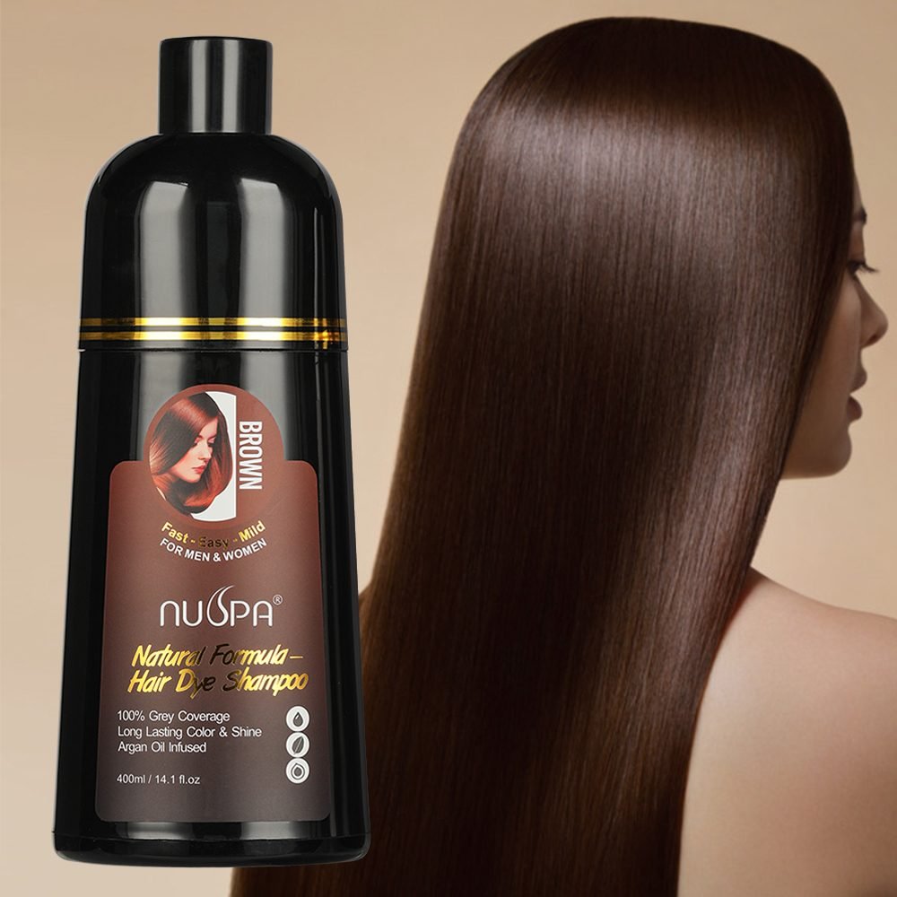 NUSPA Hair Color Shampoo (Black & Brown)