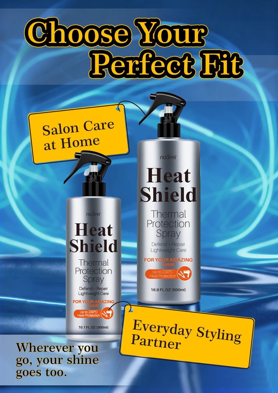 NUSPA Heat Protectant Spray