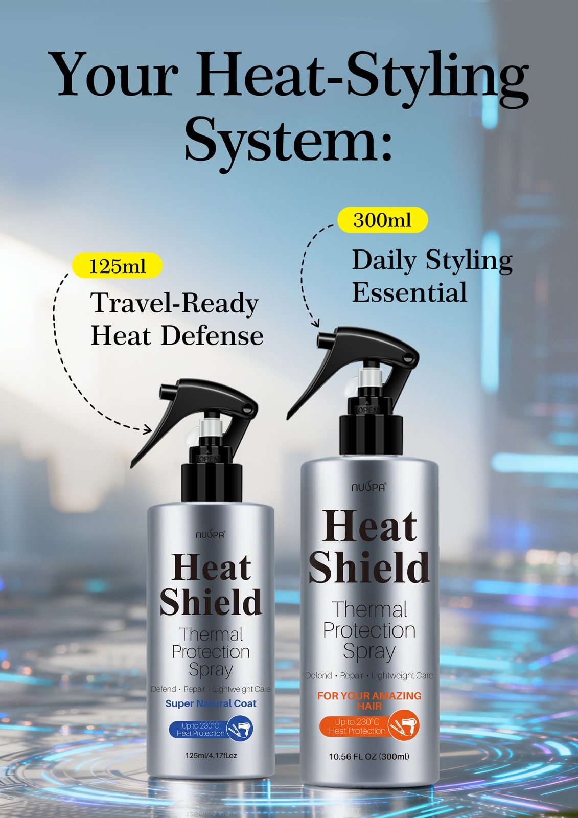 NUSPA Heat Protectant Spray