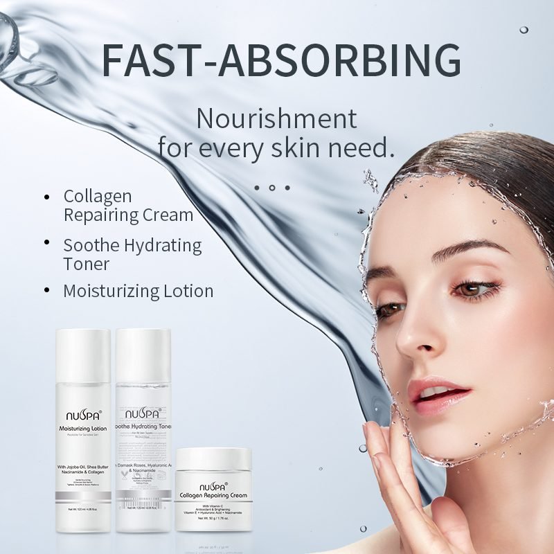 NUSPA Moisturizing Skincare Set (3pcs)